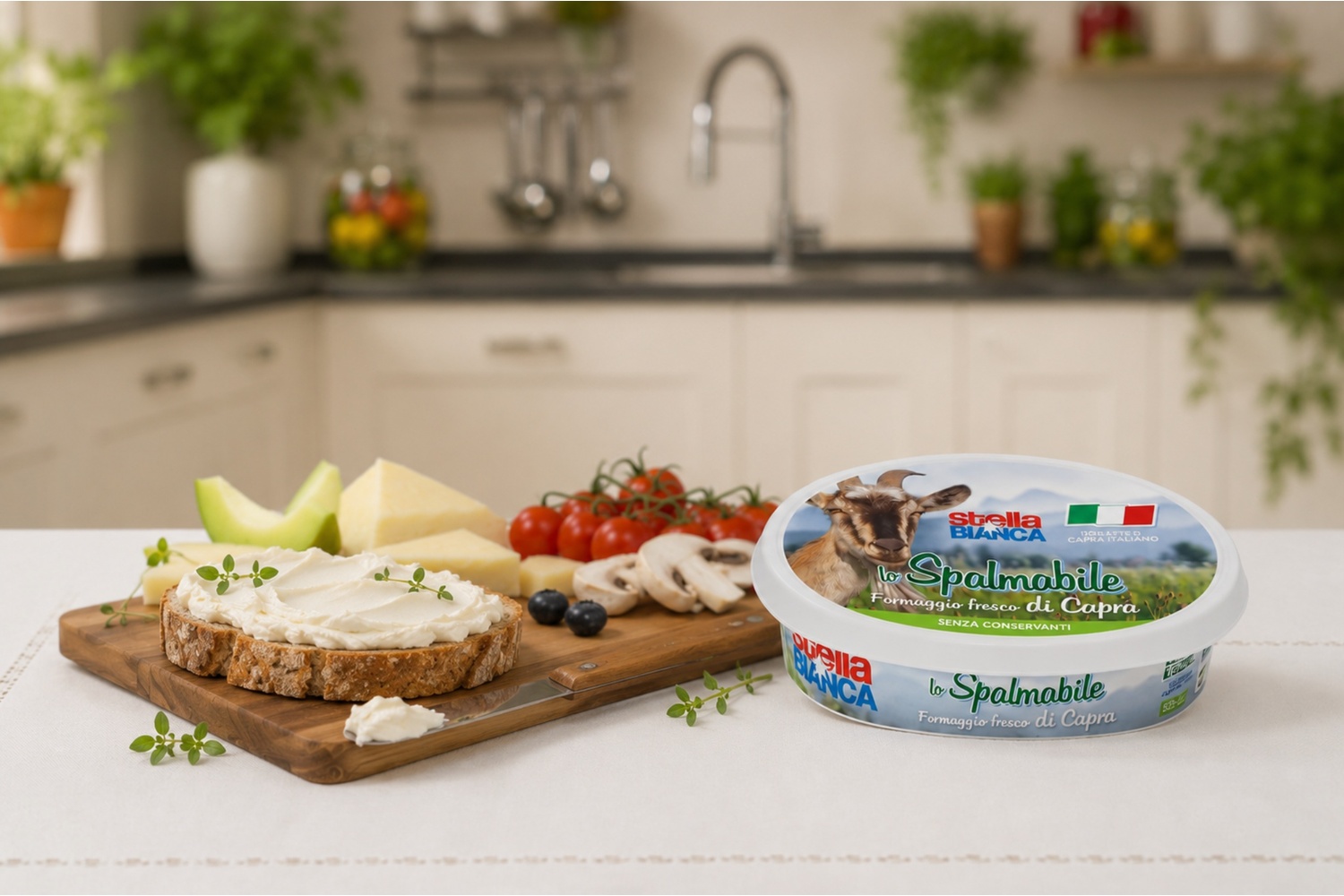 Branza tartinabila de capra 125 gr - crema Pezzetta
