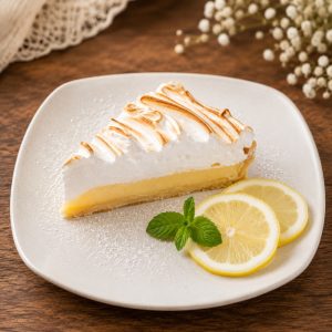 Tarta cu crema de lamaie si bezea, 150 gr
