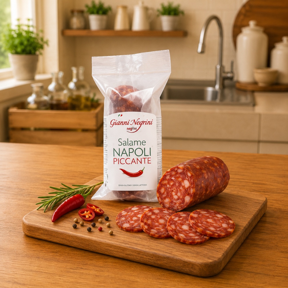 Salam Napoli picant, 125 gr 2 Salam Napoli picant