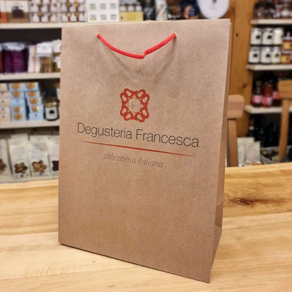 Punga cadou Degusteria Francesca - model Kraft