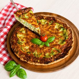 Tarta cu broccoli si gorgonzola