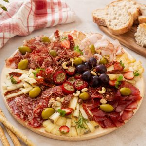 Platou carne si branza