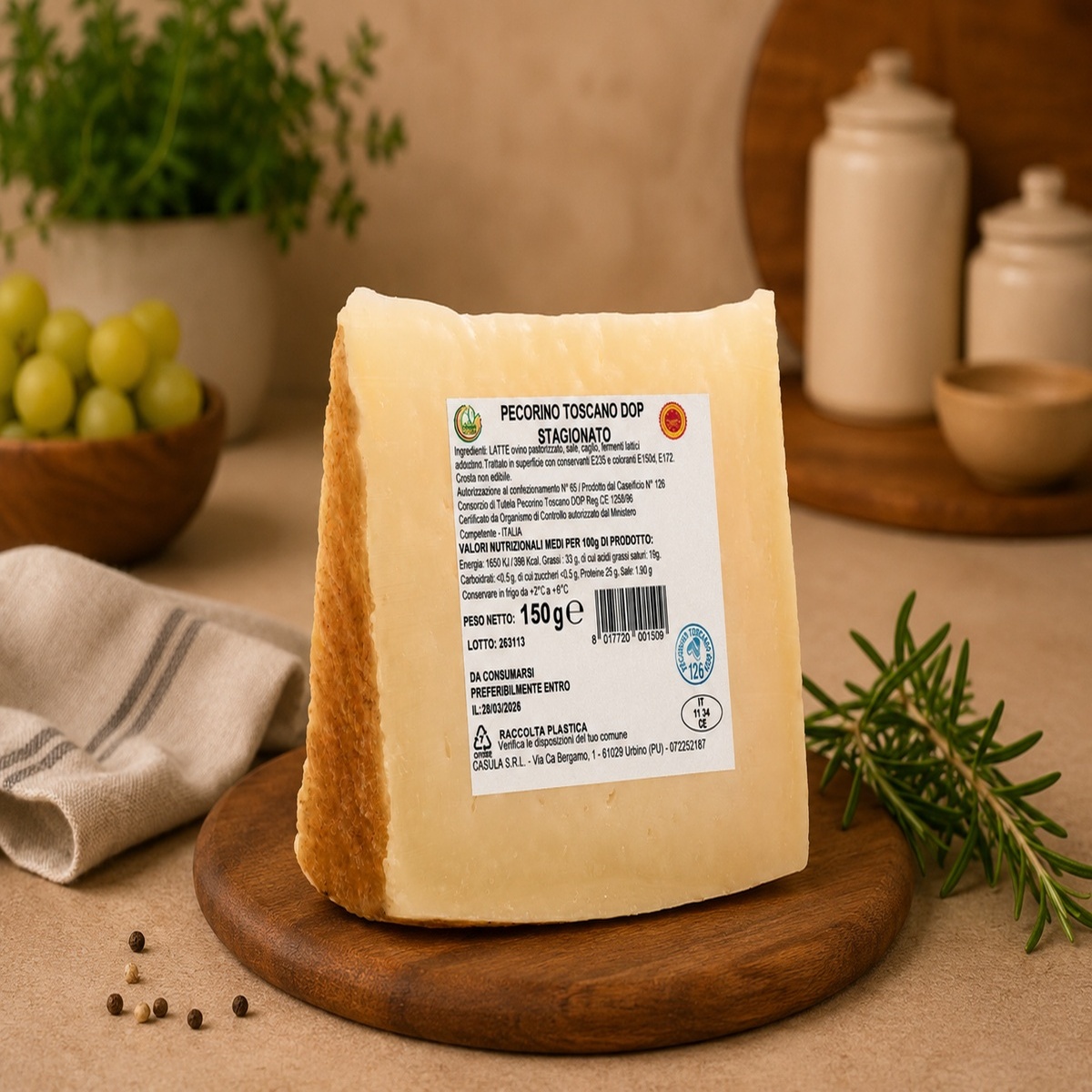 Pecorino toscan stagionato 250 gr 2 Pecorino toscan stagionato