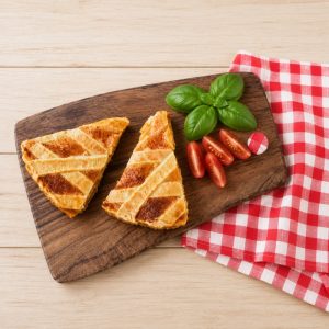 Tarta cu mozzarella si prosciutto cotto, 170 gr