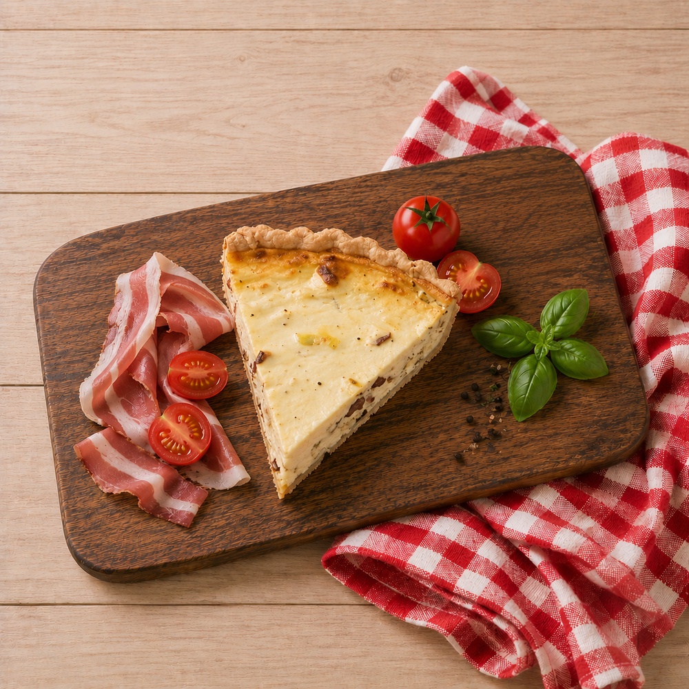 Tarta cu praz si pancetta, 170 gr 2 Tarta cu praz si pancetta 170 gr - tarta sarata Degusteria Francesca