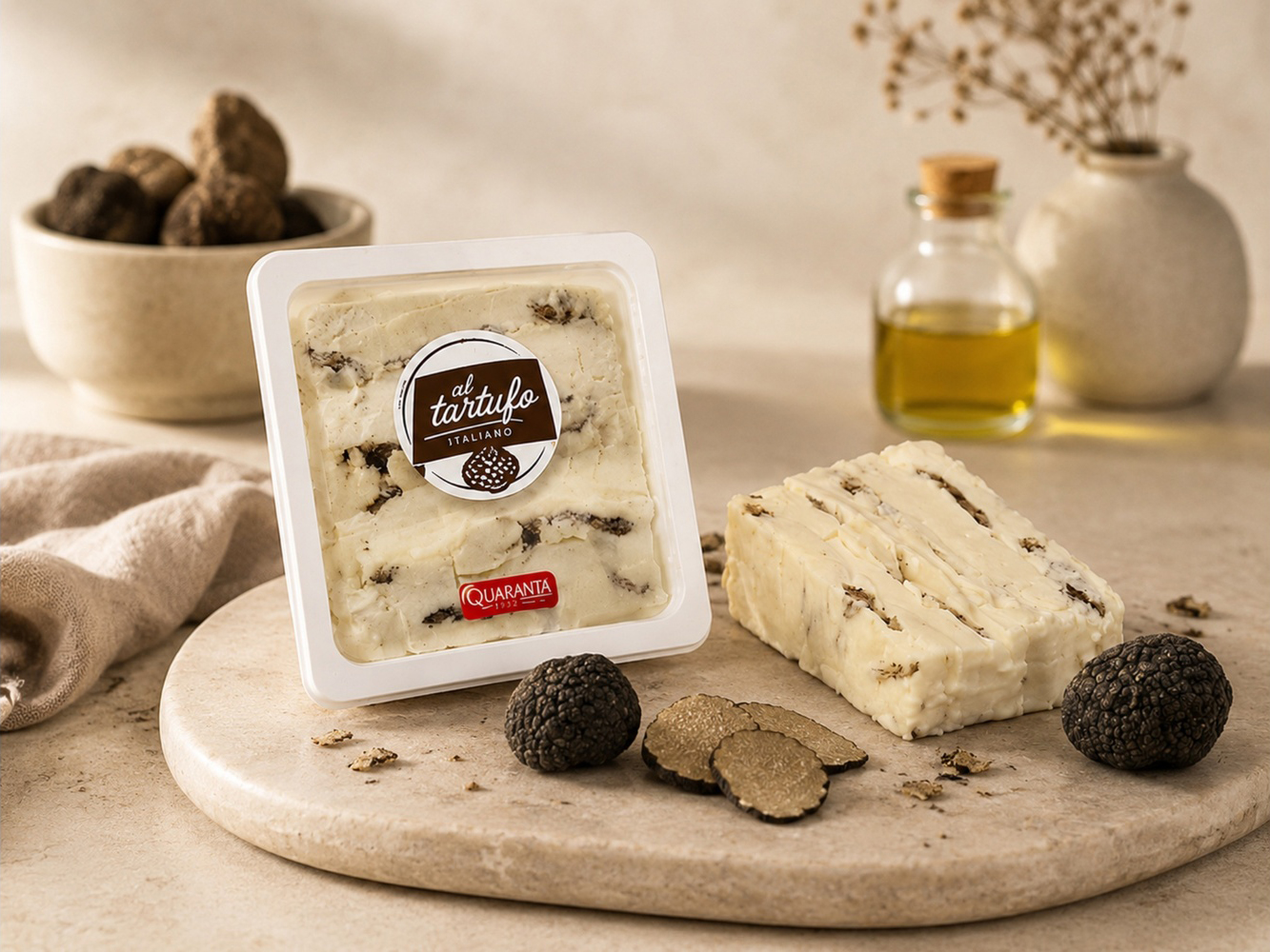 Dolce Paradiso cu trufe 150 gr - branza Gorgonzola si Mascarpone cu trufe, Carozzi