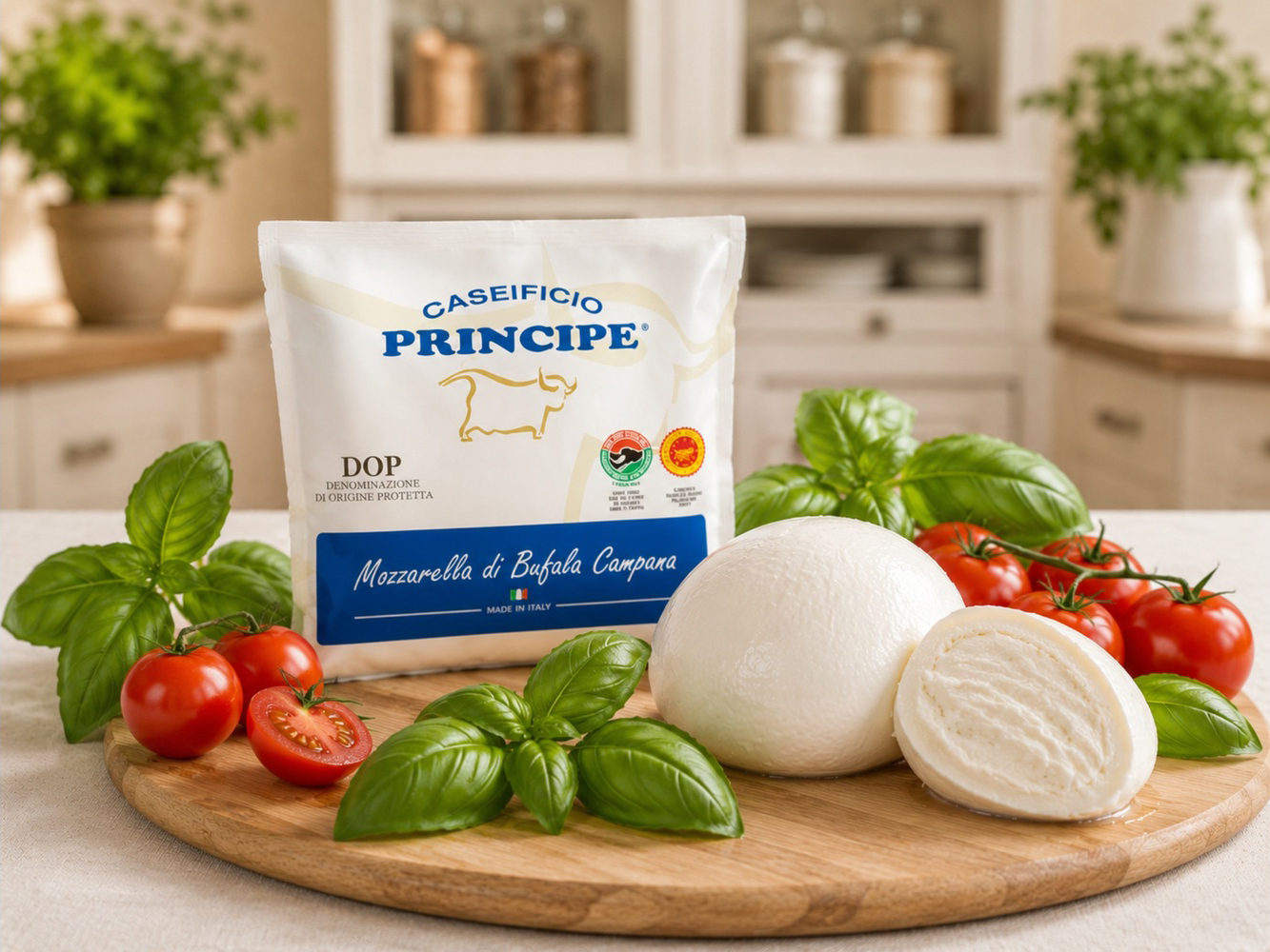 Mozzarella di Bufala Campana DOP 125 gr - branza proaspata Pezzetta