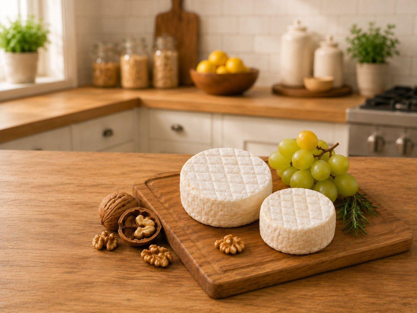 Tomino Bianco, cca. 100 gr 1 Tomino Bianco 100 gr - branza proaspata cu mucegai alb